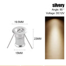 Axyaa Mini 1W LED Recessed Downlight for Ceiling, Stairs, Cabinet - DC12V Spotlight