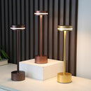 Axya Touch Bedside Lamp | USB Rechargeable Three Color Dimming Aluminum Light