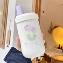 Axyaa Stainless Steel Tulip Thermal Bubble Milk Tea Tumbler with Straw