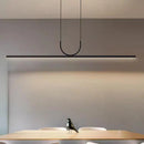 Axyaa Modern Black LED Ceiling Chandelier for Dining Room and Kitchen Island