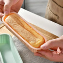 Silicone Rectangular Cake Mold Set by Axyaa: Baking Molds for Cake, Bread, Toast, and Ice Cubes