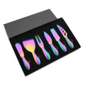 Axyaa 7Pcs Cheese Knife Set Stainless Steel Spreader Slicer Fork Kitchen Tools