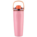 Axyaa Double Wall Vacuum Insulated Water Bottle with Straw - 30oz