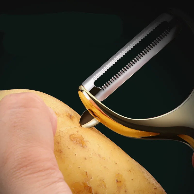 Axyaa Stainless Steel Multi-functional Vegetable Peelers Graters Kitchen Tools