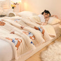 Axyaa Cozy Faux Lambswool Winter Weighted Blanket - Double Sided Plush Quilt