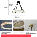 Axyaa Alabaster Marble Chandelier Ceiling Light for Bedroom & Entryway