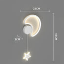 Axyaa Nordic LED Wall Lamp Cloud Star Moon Kids Bedroom Indoor Sconce