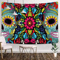 Axyaa Day of the Dead Sugar Skull UV Tapestry Wall Art