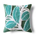 Axyaa Soft Tufted Pompom Leaves Cushion Cover for Sofa Bed, 45x45cm