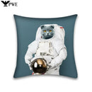 Axyaa Cute Cat Anime Pillowcase 45x45cm Home Office Decoration