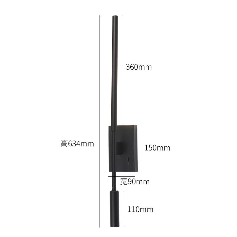 Axyaa Nordic LED Wall Lamp 7W 3W  Bedside Spotlight Chandelier