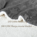 Axyaa Plush Sherpa Blanket: Soft, Cozy, Reversible Queen Size Throw