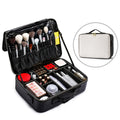 Axyaa Three-layer Waterproof Oxford Cosmetic Case for Makeup and Manicure Organization