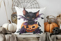 Axyaa Halloween Witch Cauldron Pillow Cover for Sofa Bedroom Car