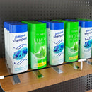 Axyaa Transparent Plastic Shelf Divider for Convenience Store and Supermarkets