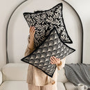 Axyaa American Style Black White Sofa Cushion Cover Pillowcase Set