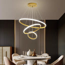 Nordic LED Dining Room Chandelier by Axyaa - Modern Ceiling Pendant for Living Room