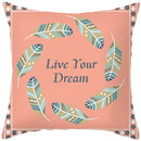 Axyaa Feather Dream Catcher Pillowcase - Nordic Color Sofa Cushion Cover