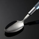 Axyaa Stainless Steel Cutlery Set with Plastic Handle - Western Tableware Steak Knife Fork Teaspoon