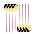 Axyaa Stainless Steel Melon Spoon Set - 8Pcs Dinner Spoons