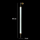 Axyaa Gold Tube Floor Lamp - Modern Minimalist Nordic LED Light