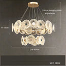 Axyaa Nordic Glass LED Pendant Light for Modern Luxury Living Room, Restaurant & Bedroom