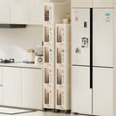 Axyaa Slim Storage Cabinet: Minimalist Organizer for Kitchen & Bathroom