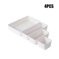 Axyaa Desk Organizer Set: Student Storage Box with Built-in Partitions, Ideal for Stationery and Cosmetics