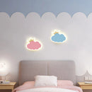 Axyaa Crown Clouds Kids Room LED Wall Lamp Cute Nordic Bedroom Sconce