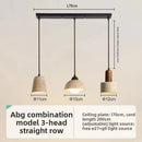 Axyaa Yellow Travertine Cave Stone Pendant Light - LED Hanging Lamp