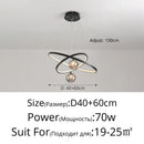 Axyaa LED Pendant Chandelier with Inner and Outer Ring Lighting
