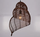 Wicker Pendant Lamp Axyaa: Rattan Japanese Style Hanging Light for Coffee Shop, Bar & Restaurant
