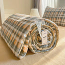 Axyaa Cotton Summer Quilt Nordic Style Duvet Blanket Soybean Fiber Filling
