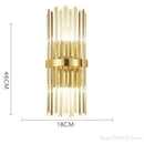 Axyaa Luxury Crystal Wall Lamp: Modern, Simple, Elegant Sconce for Home Décor