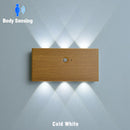 Axyaa Rechargeable LED Motion Sensor Wall Lamp with High Brightness for Home Decorating