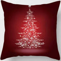 Christmas Elk Print Pillowcase 45x45cm for Sofa, Car, Bedroom & Living Room Decor