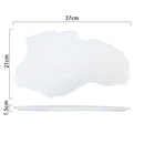 Axyaa Irregular Stone Pattern Ceramic Dessert Plate Fish Cake Steak Dish Tableware