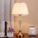 Axyaa Crystal Floor Lamp with Fabric Shade - LED Room Decoration