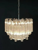 Axyaa Vintage Blue Glass LED Pendant Chandelier