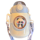 Axyaa Kids Stainless Steel Cartoon Thermos with Straw Bottle