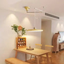 Axyaa Modern Rocker Dining Chandelier: LED Foldable Long Arm Lamp for Minimalist Nordic Style