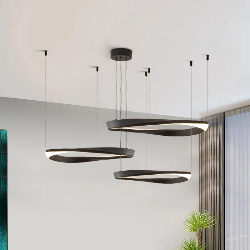 Axyaa Nordic LED Pendant Chandelier for Modern Living Room Lighting