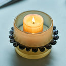 Axyaa Lace Glass Vase Candlestick Scented Pen Container Desktop Storage Flower Vase