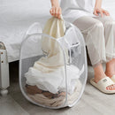 Axyaa Foldable Ventilated Dirty Clothes Basket - Large Capacity Laundry Organizer Storage