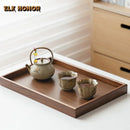 Axyaa Wooden Tea Tray Rectangular Snack Storage Tray for Afternoon Tea & Coffee