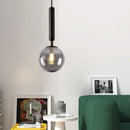 Axyaa Glass Ball Pendant Light: Modern Kitchen Dining Room Lamp Fixture