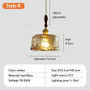 Axyaa Glass Flower Pendant Light - Nordic Retro Design for Various Spaces