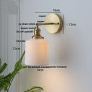 Axyaa Walnut Wood LED Wall Sconce Pull Chain Switch Stair Light Fixtures