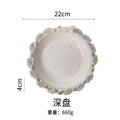 Axyaa Retro Relief Ceramic Tableware Set