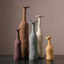 Axyaa Ceramic Vase Set: Modern Morandi Colors, Simple Artistic Design, Ideal for Living Room